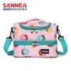 New children's crossbody lunch bag, insulated large-capacity lunch bag, student fresh-keeping ice bag, hand-held printed insulated bag details Picture